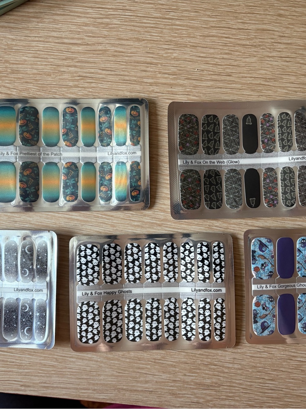 Lily & Fox Halloween nail wrap sets. Quick and easy manicure! New in Package.